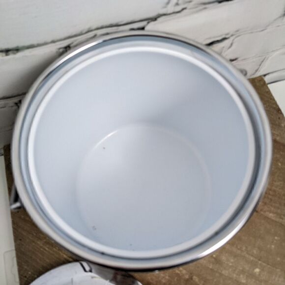 Vintage Ice bucket with World Map Wine chiller with lid - Picture 4 of 7